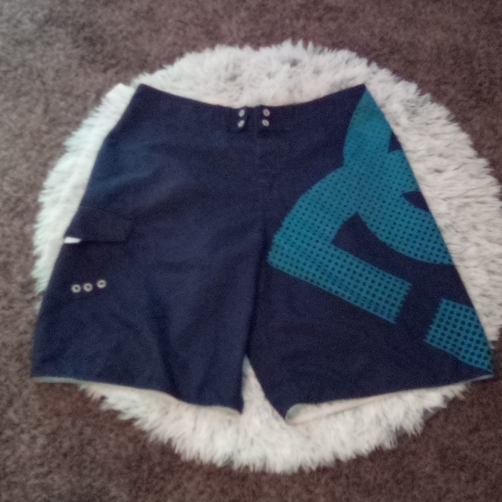 Blue swim shorts